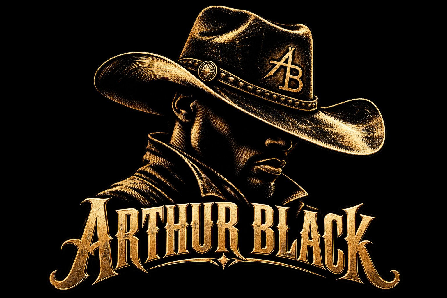 Arthur Black cowboy insignia